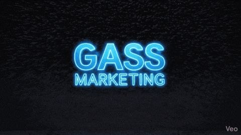 Gass Marketing neon sign